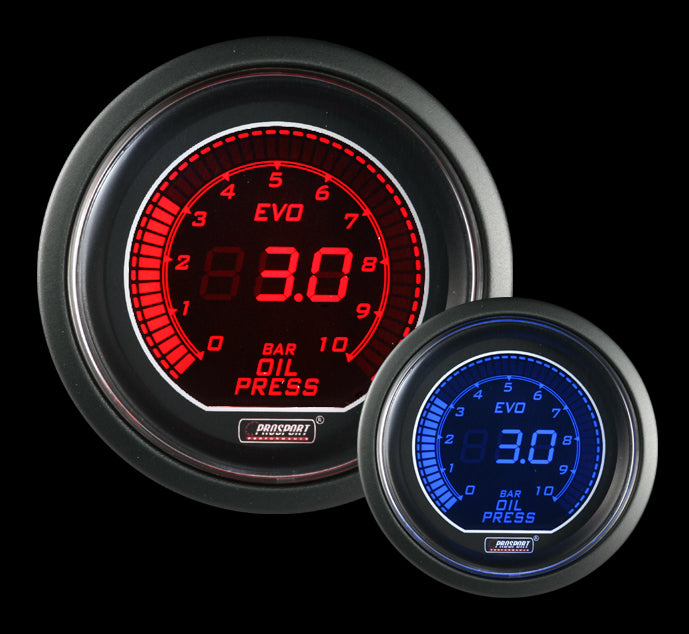Pro-Sport EVO series, oil pressure gauge