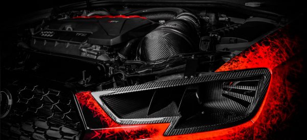 Eventuri ilmanottokanava Audi RS3 etuvalon paikalle-4