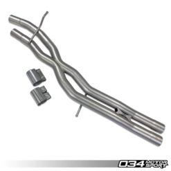 034 Res-X resonator delete x-pipe, Audi S4 B9 3.0T