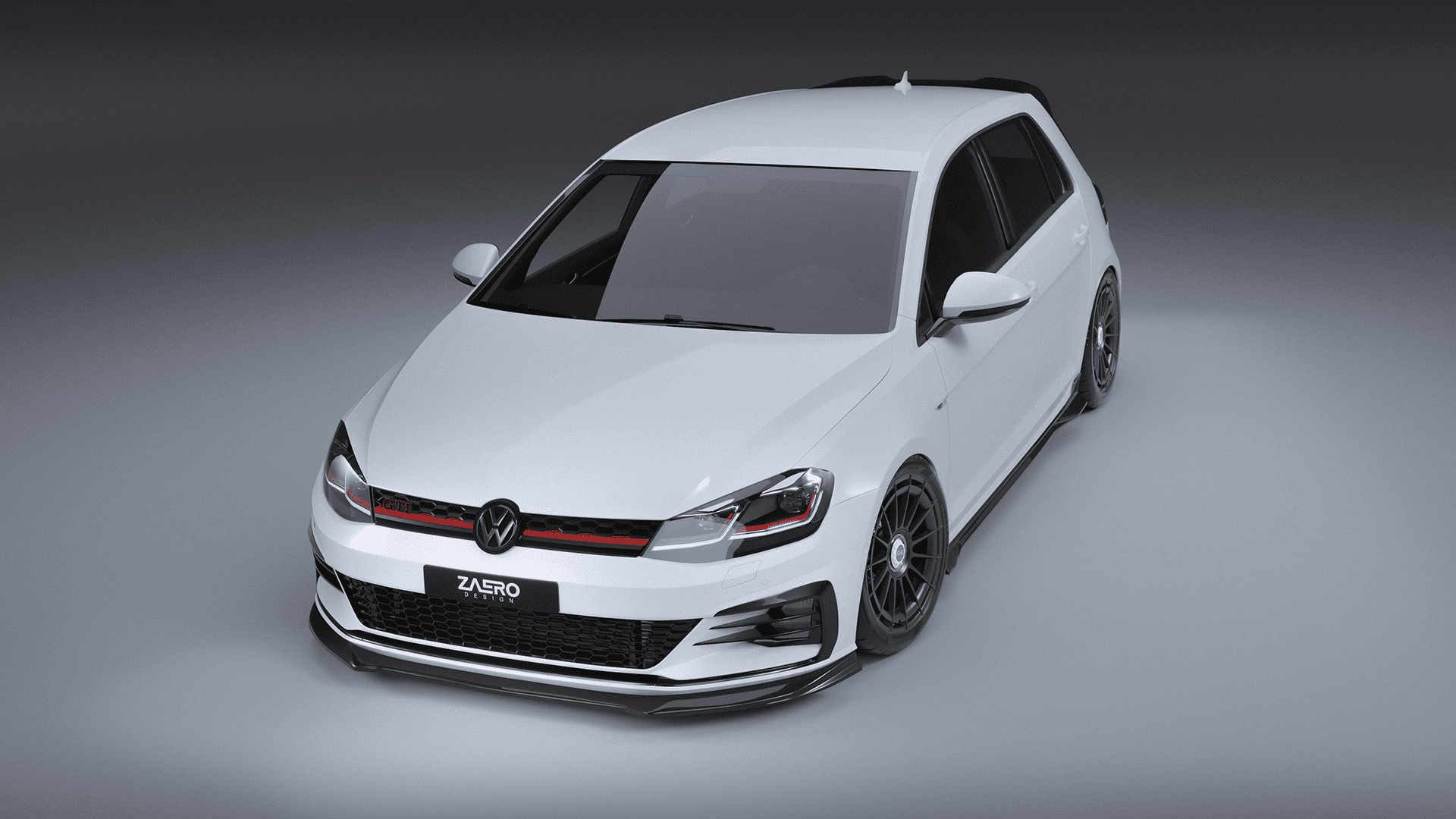 Volkswagen Golf MK7.5 GTI / GTD, Zaero Design EVO-1 etusplitteri-2