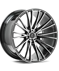 AXE CF2 vanne, 21x10.5 / 5x115 ET25 BLACK & POLISHED