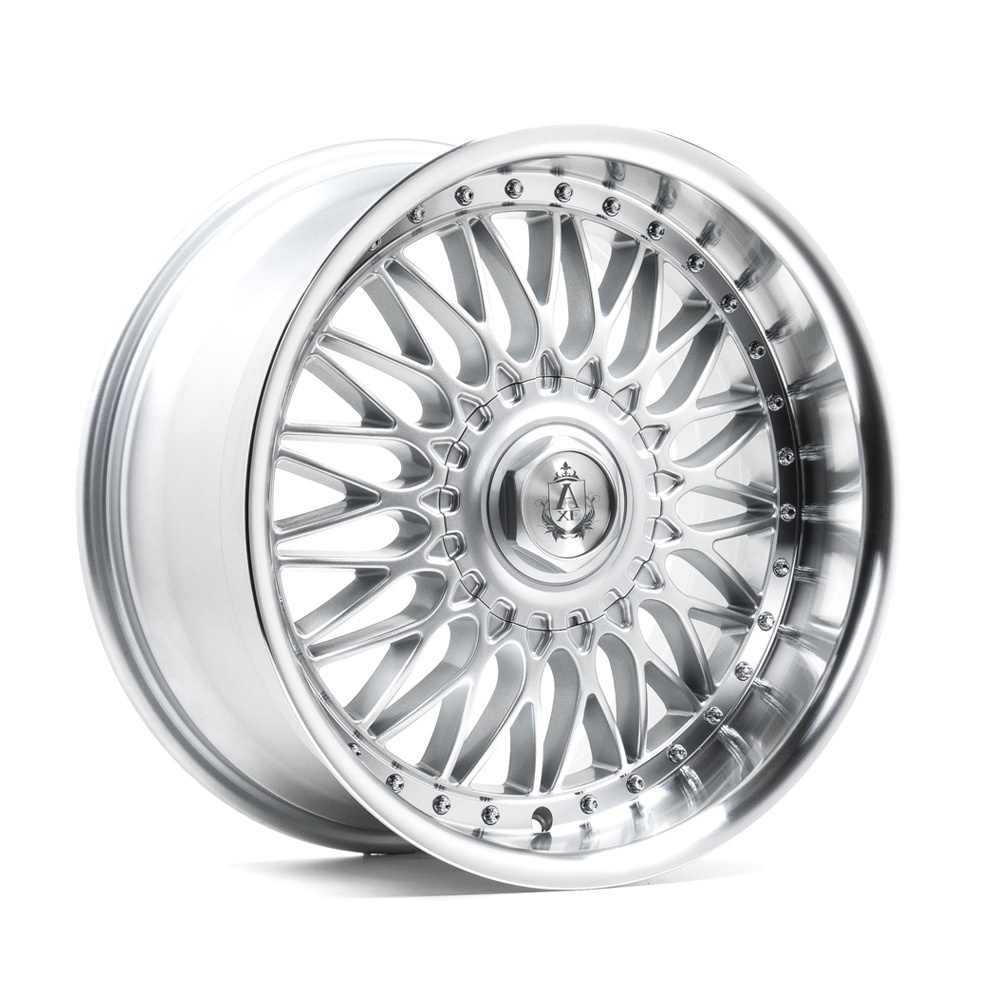 AXE EX10 vanne, 18x9 / 5x105 ET20 SILVER & POLISHED LIP