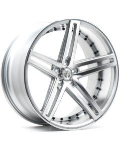 AXE EX20 vanne, 20x8.5 / 5x115 ET25 SILVER POLISHED FACE & BARREL
