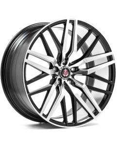 AXE EX30 vanne, 19x8.5 / 5x108 ET45 BLACK POLISHED FACE & BARREL