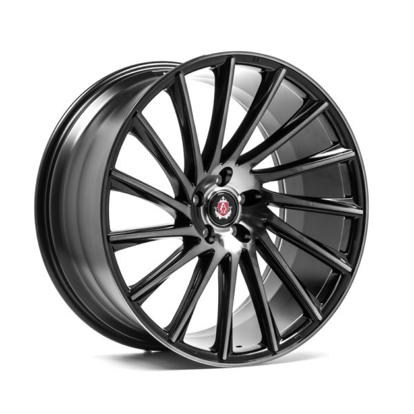 AXE EX32 vanne, 22x10.5 / 5x118 ET38 BLACK POLISHED FACE & TINTED