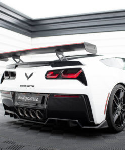 Hiilikuituspoileri, Internal Brackets Uprights + LED Chevrolet Corvette Stingray / Grand Sport C7, Maxton-3