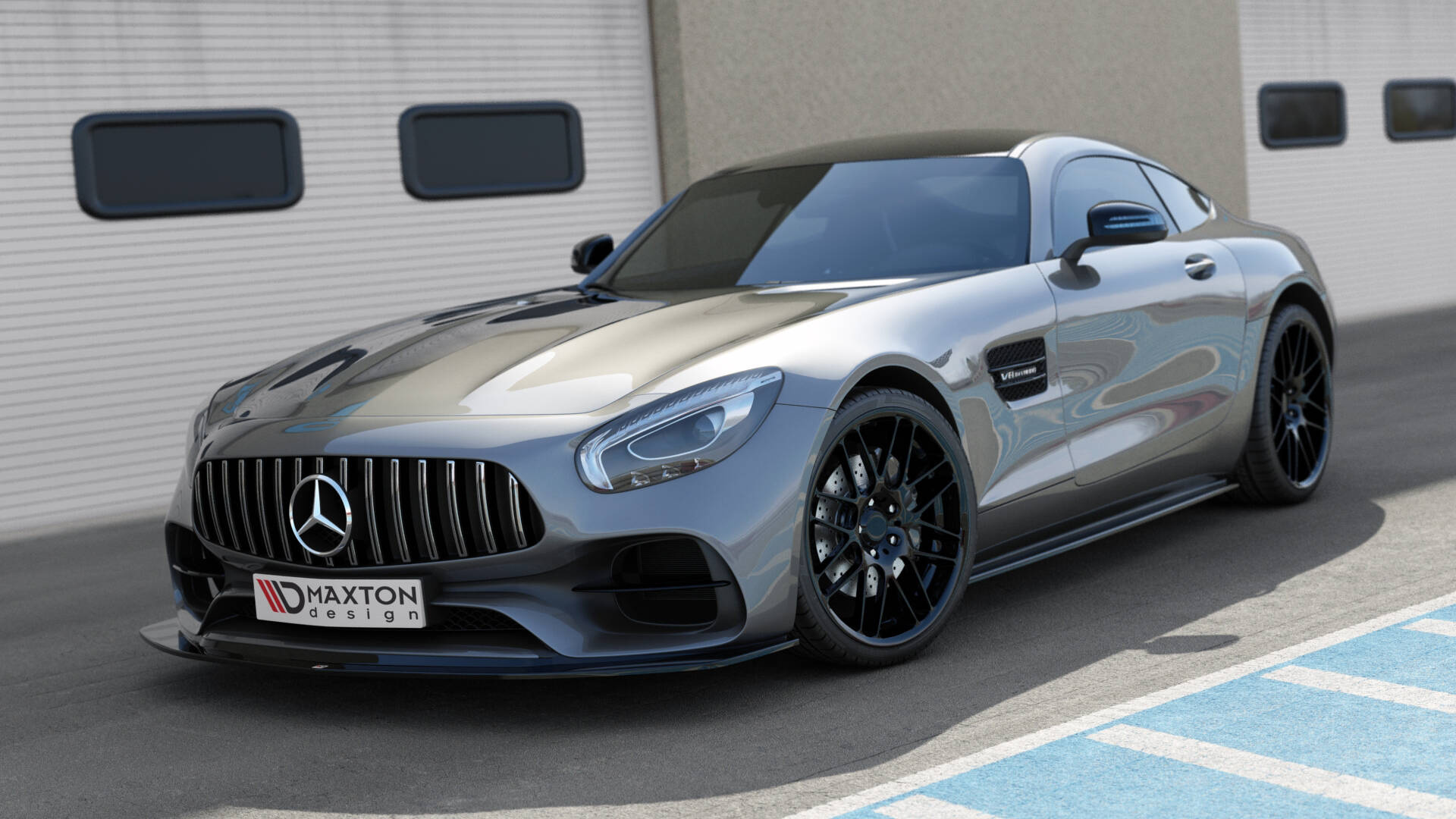 Etusplitteri Mercedes-AMG GT S C190 Facelift, Maxton