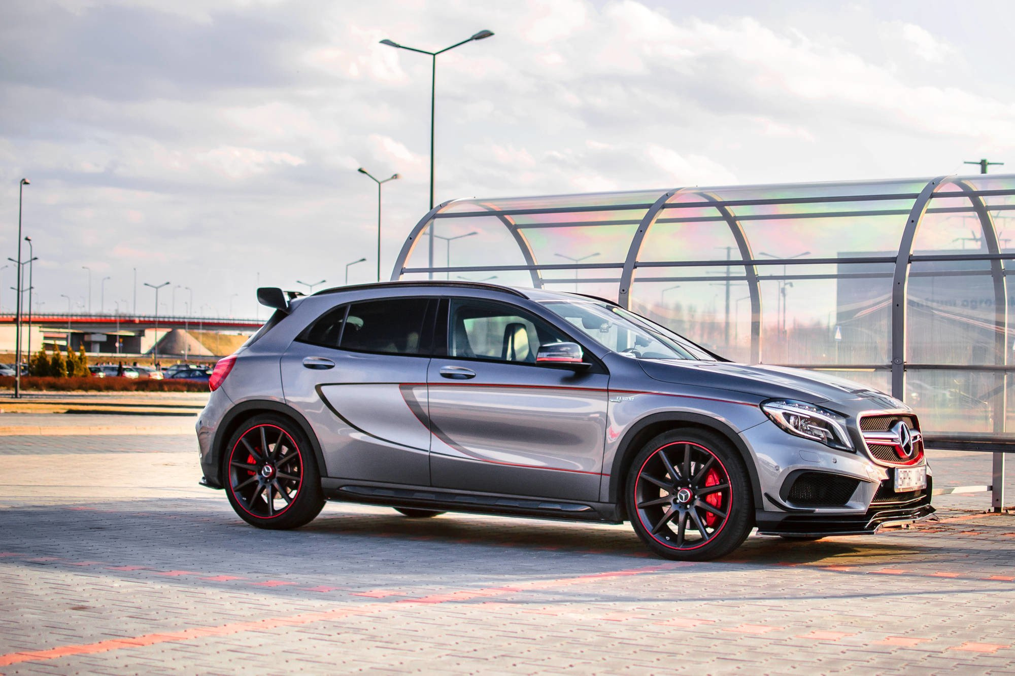Etusplitteri Mercedes-Benz GLA 45 AMG, Maxton-4