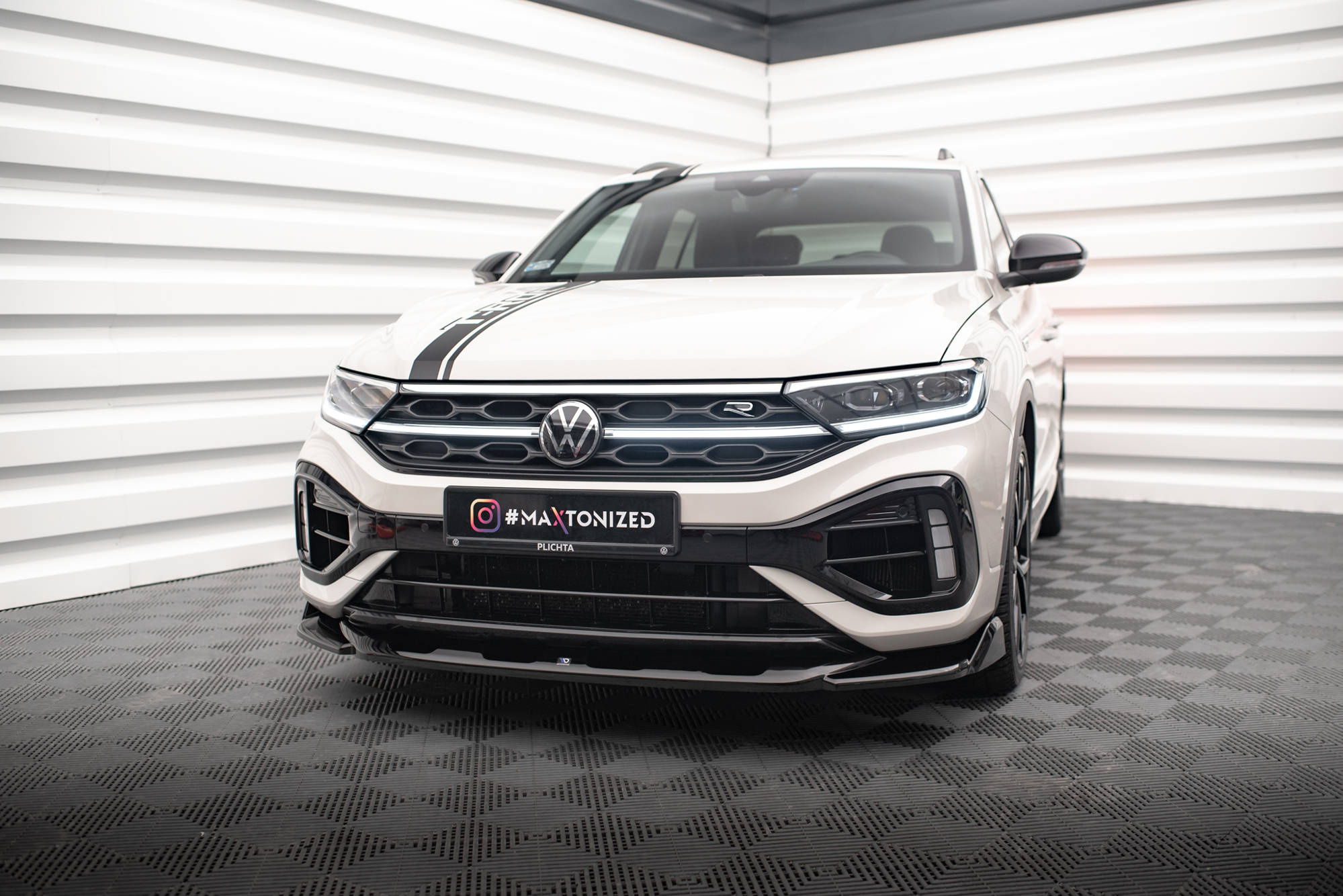 Etusplitteri (V2) Volkswagen T-Roc R / R-Line Mk1 Facelift, Maxton