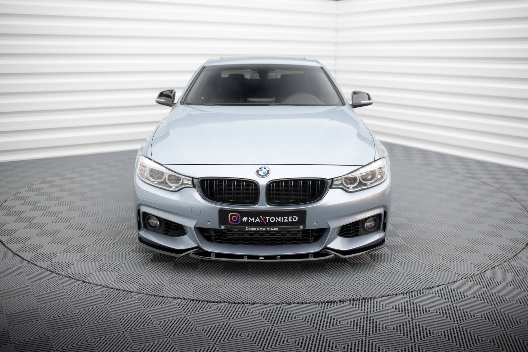 Etusplitteri (V3) BMW 4 M-Pack F32 / F36 / F33, Maxton-2