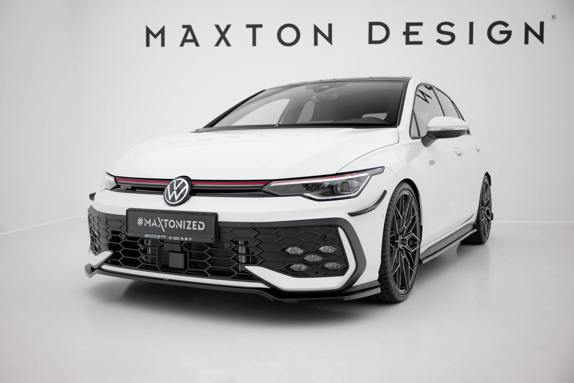 Etusplitteri (V3) Volkswagen Golf GTI / GTE / R-Line Mk8 Facelift, Maxton