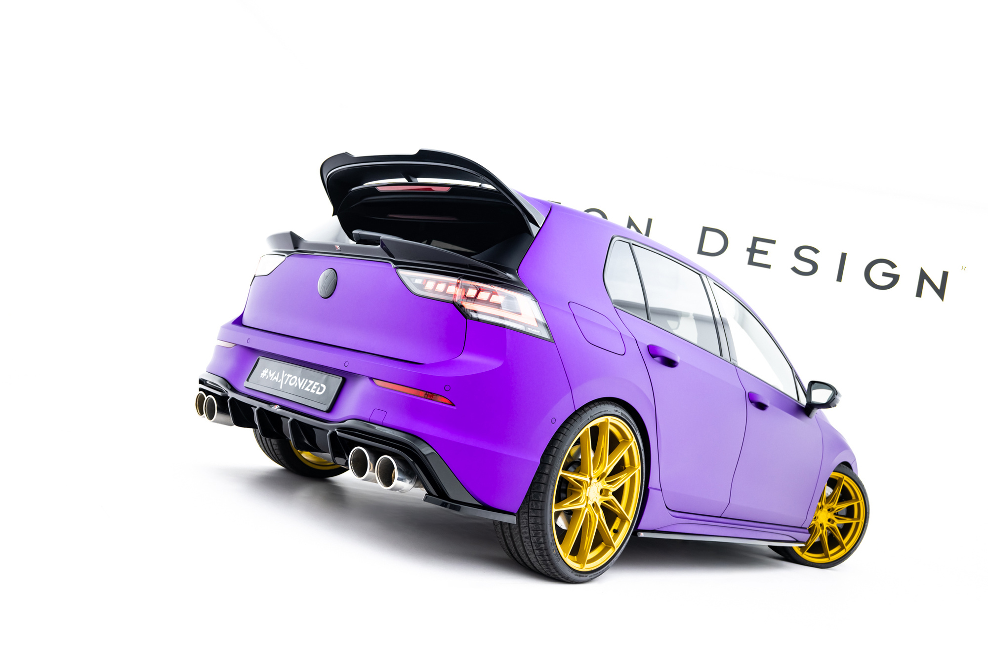 Alempi spoilerilippa 3D Volkswagen Golf R Mk8 Facelift, Maxton-2