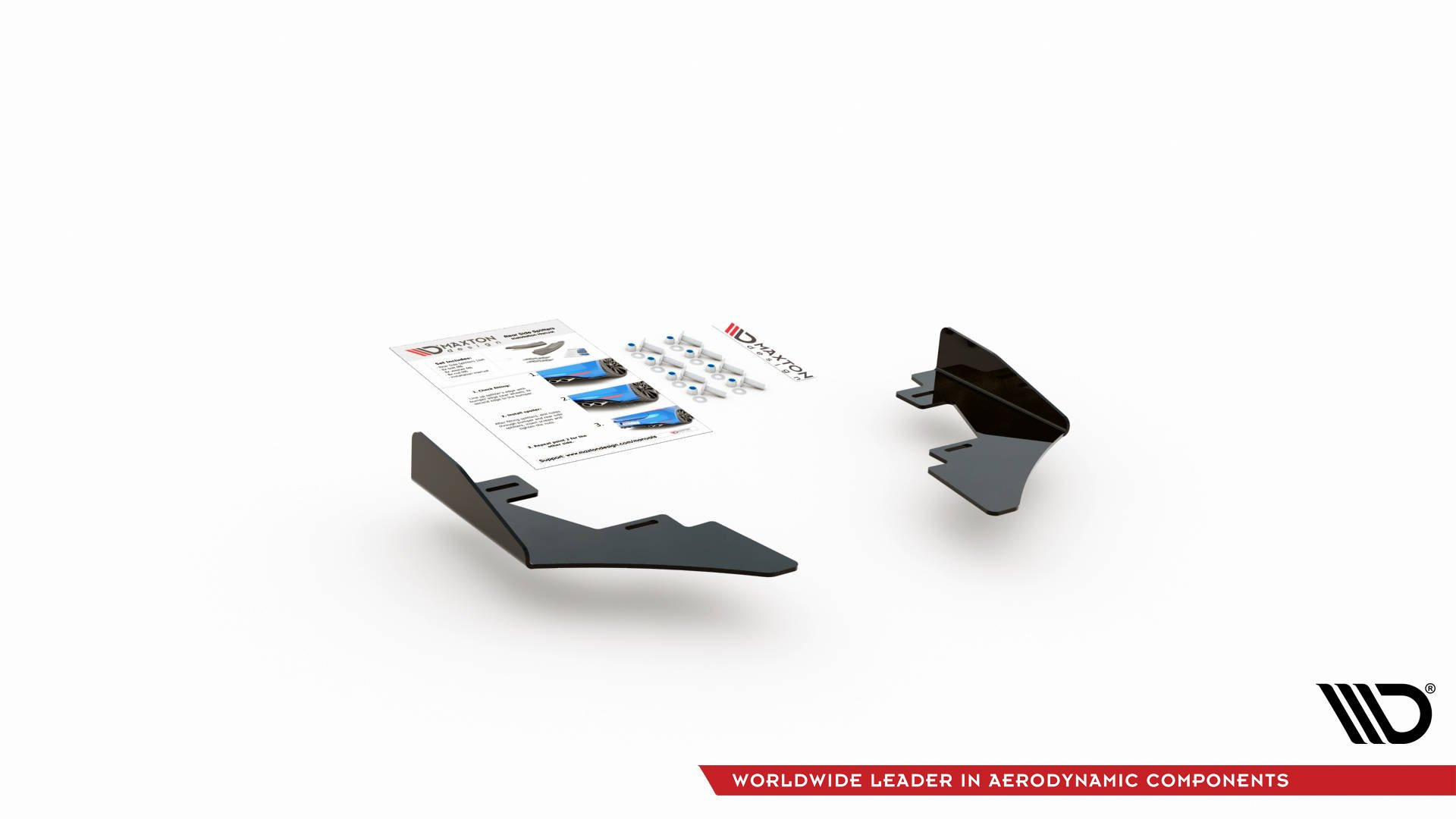 Rear Sivu levikelipat Volkswagen Golf GTI Clubsport Mk8, Maxton-4