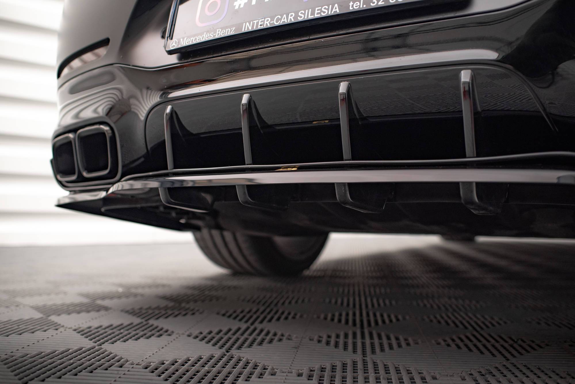 Takasplitteri (w/ v. bars) Mercedes-AMG GT 63S 4-Door Coupe Aero, Maxton-2