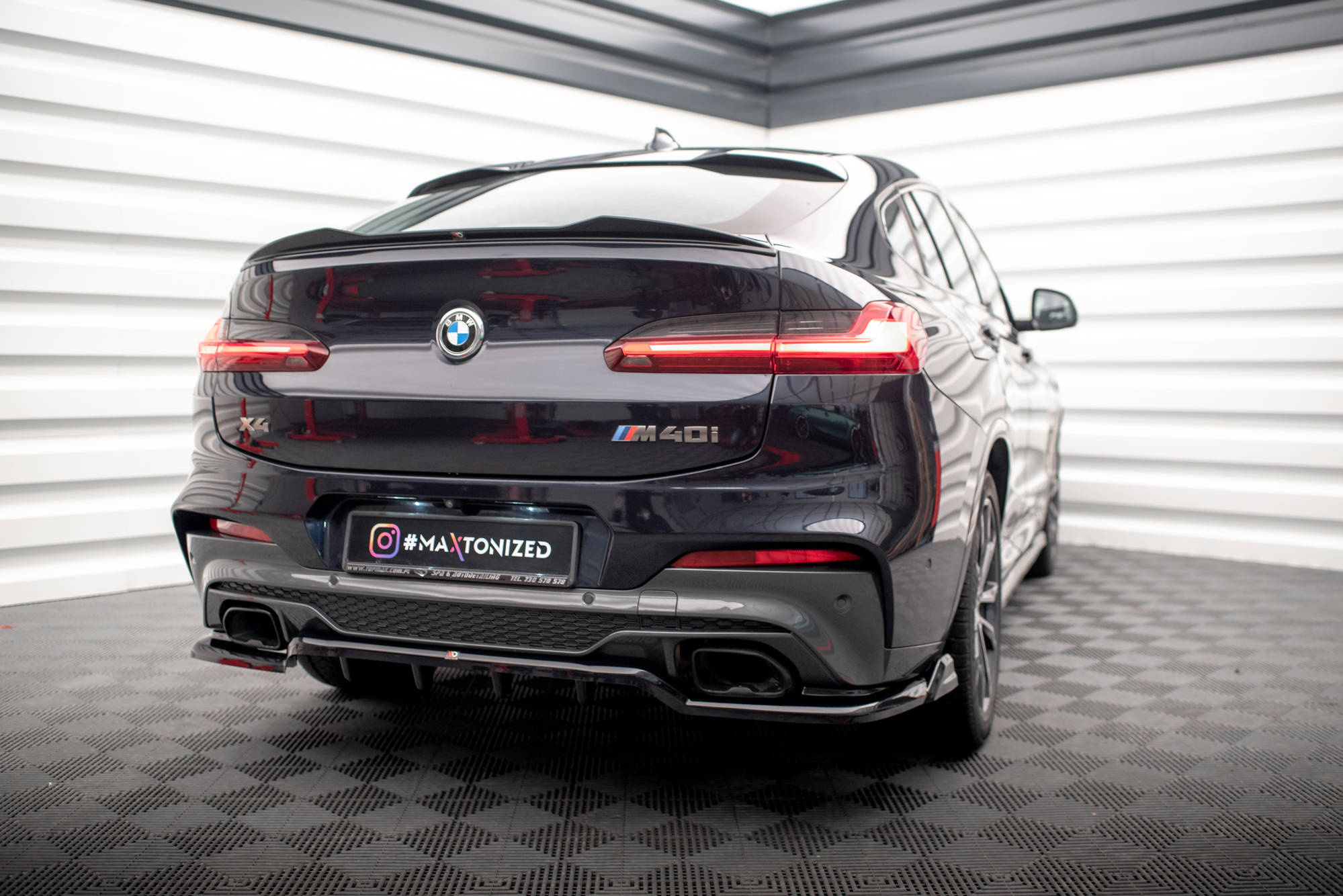 Takasplitteri (V2) BMW X4 M40i G02, Maxton