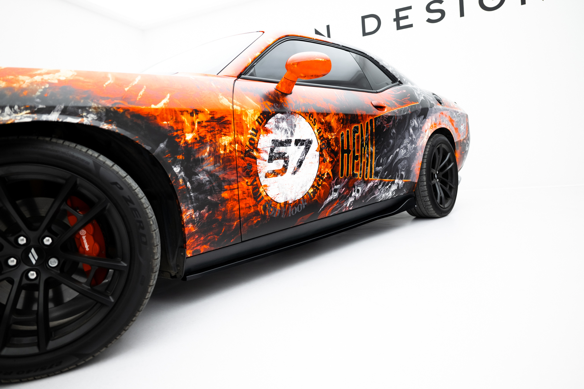 Sivuhelman levikkeet Dodge Challenger GT Mk3 Facelift, Maxton