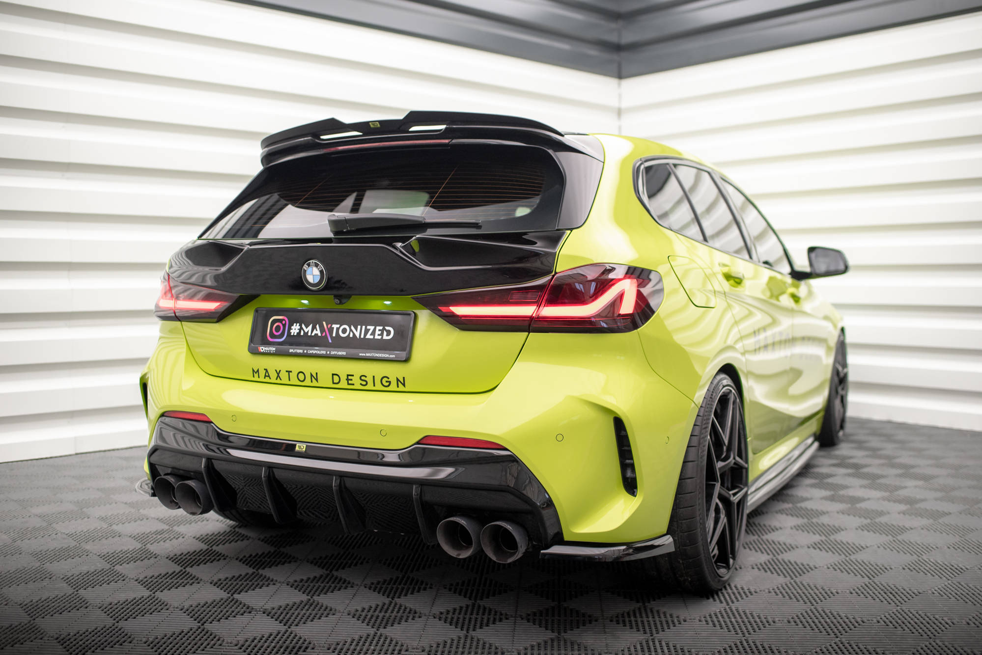 Spoilerilippa (V3) BMW 1 M135i / 128ti / M-Pack F40, Maxton-2