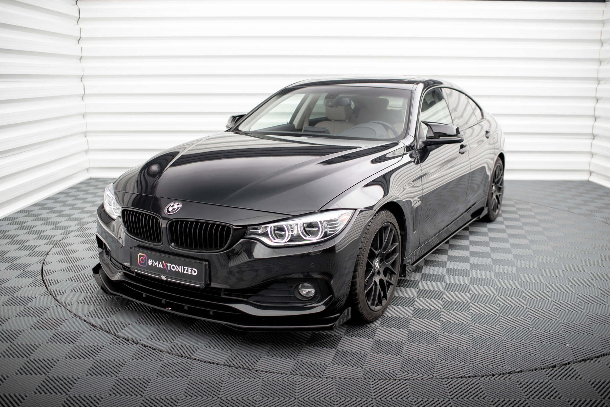 Street Pro Etusplitteri + Flaps BMW 4 Gran Coupe F36, Maxton-2
