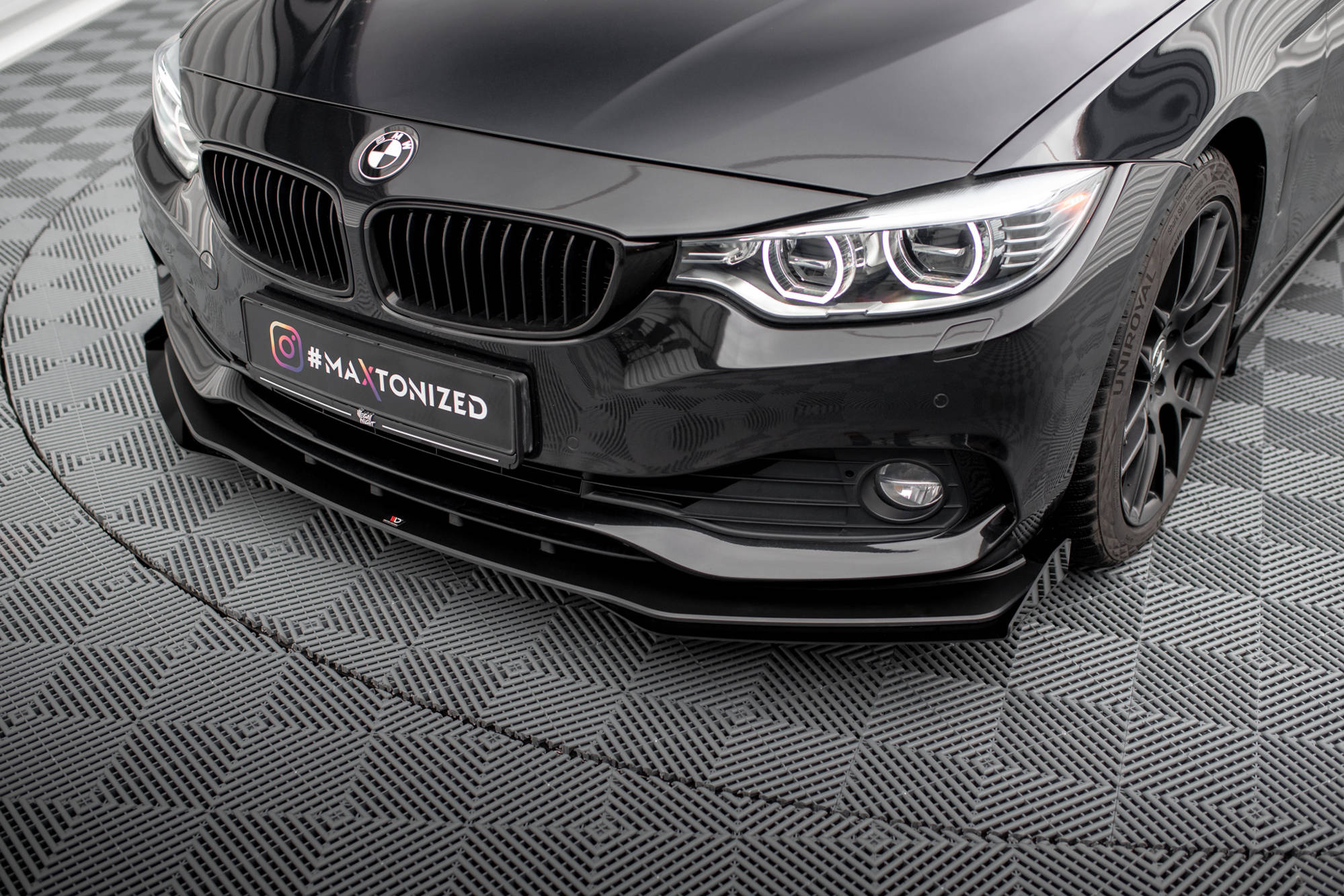 Street Pro Etusplitteri + Flaps BMW 4 Gran Coupe F36, Maxton-3