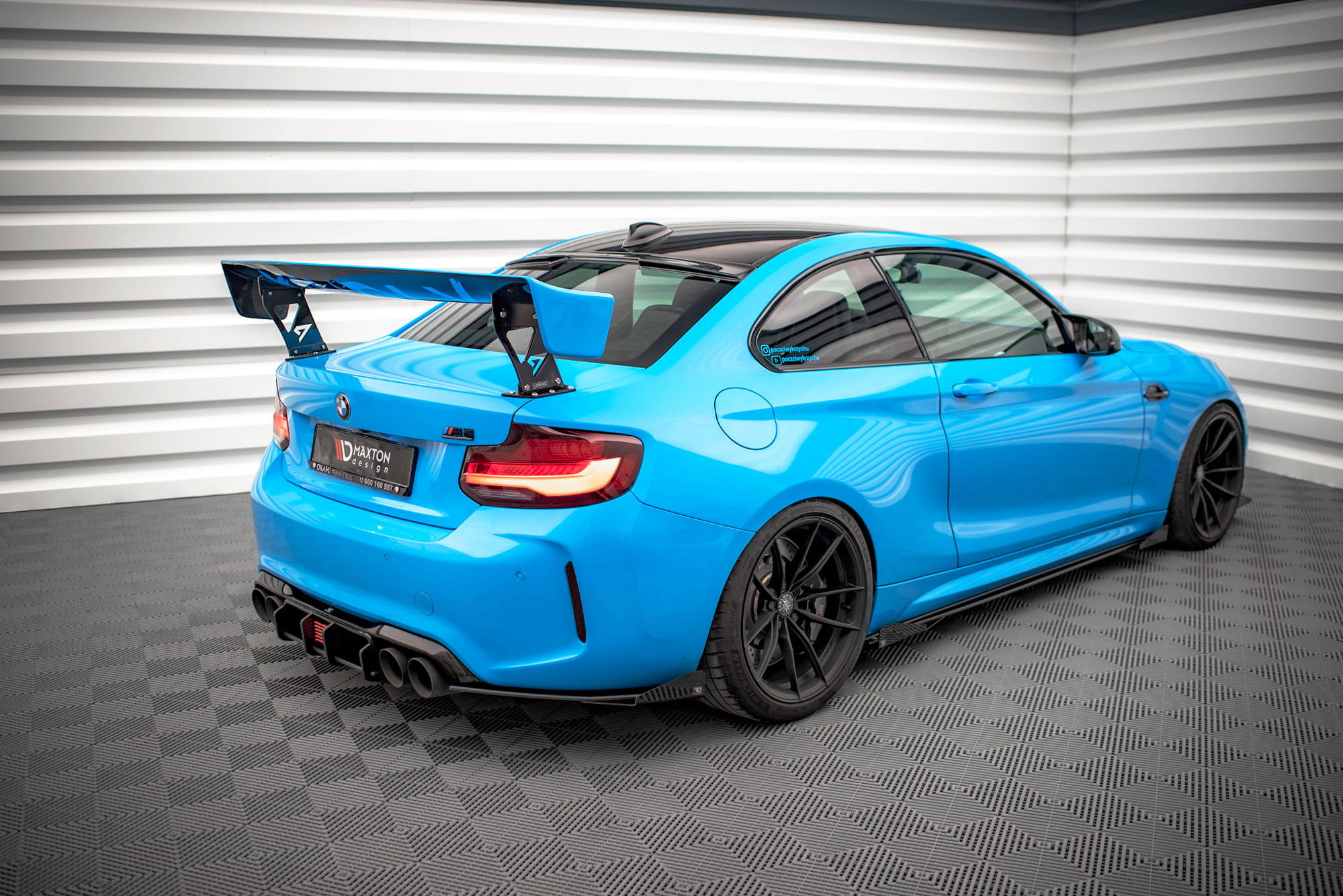 Street Pro Takasplitterit + Flaps BMW M2 F87, Maxton-2