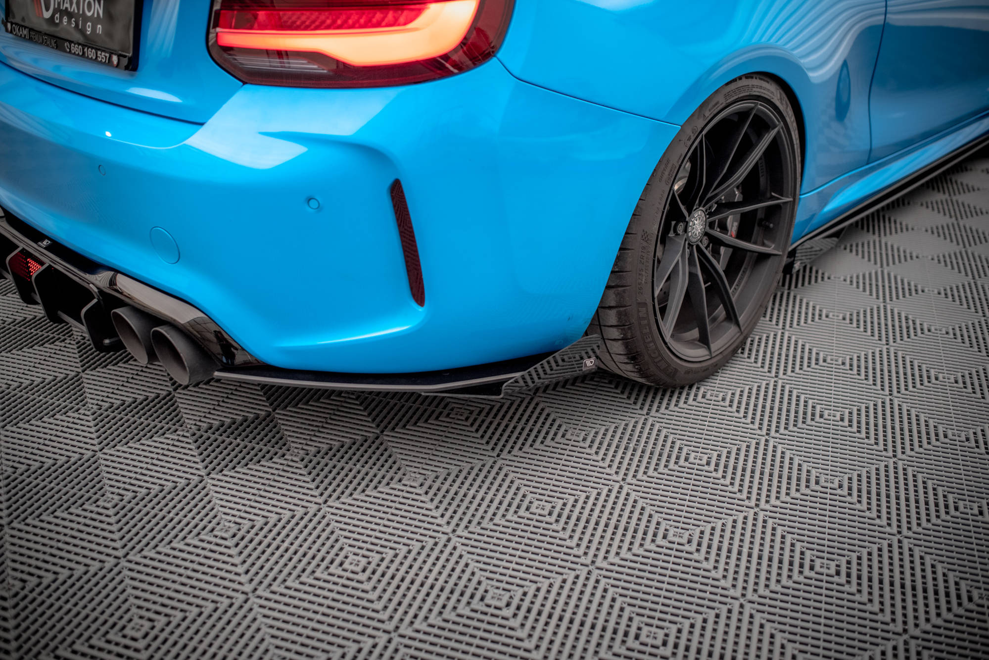 Street Pro Takasplitterit + Flaps BMW M2 F87, Maxton