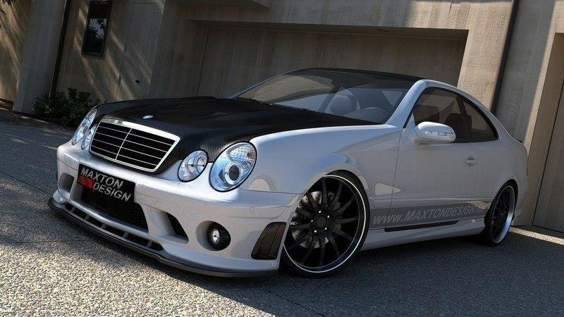 Etusplitteri MERCEDES CLK W208 (FOR ME-CLK-208-AMG204-F1 BUMPER), Maxton