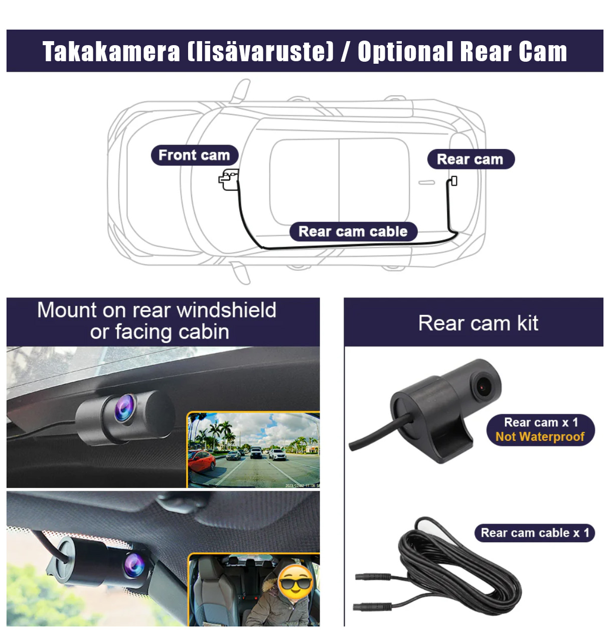 FitcamX autokamera, Volvo XC60 2011-2017 mallit-4