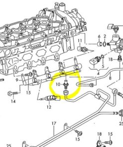 2.0 TFSI EA113 päivitetty PRV paineventtiili polttoainekiskolle-2