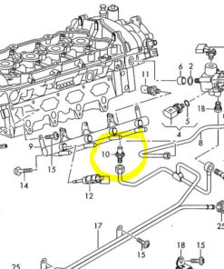 2.0 TFSI EA113 päivitetty PRV paineventtiili polttoainekiskolle-2