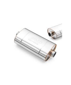 RM yleismallinen äänenvaimennin, ovaali, lähdöt keskellä