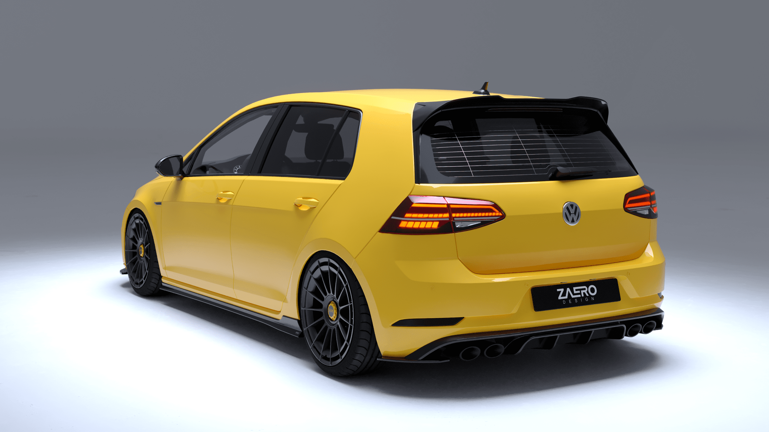 Volkswagen Golf MK7.5 R, Zaero Design EVO-1 rear diffuser - Futurez