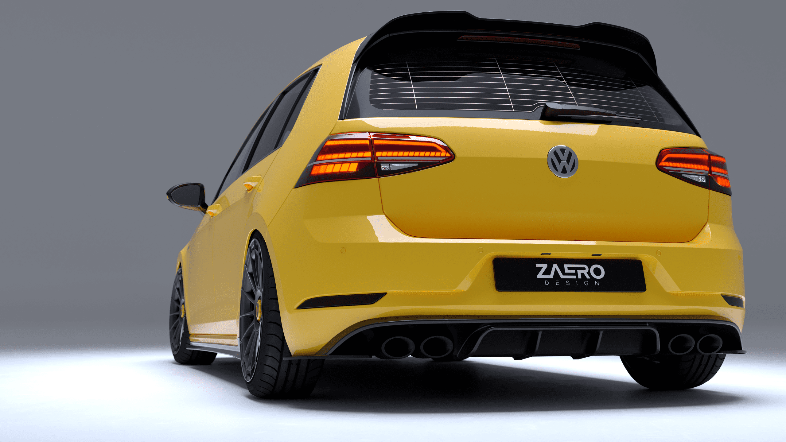Volkswagen Golf MK7.5 R, Zaero Design EVO-1 takadiffuusori-7