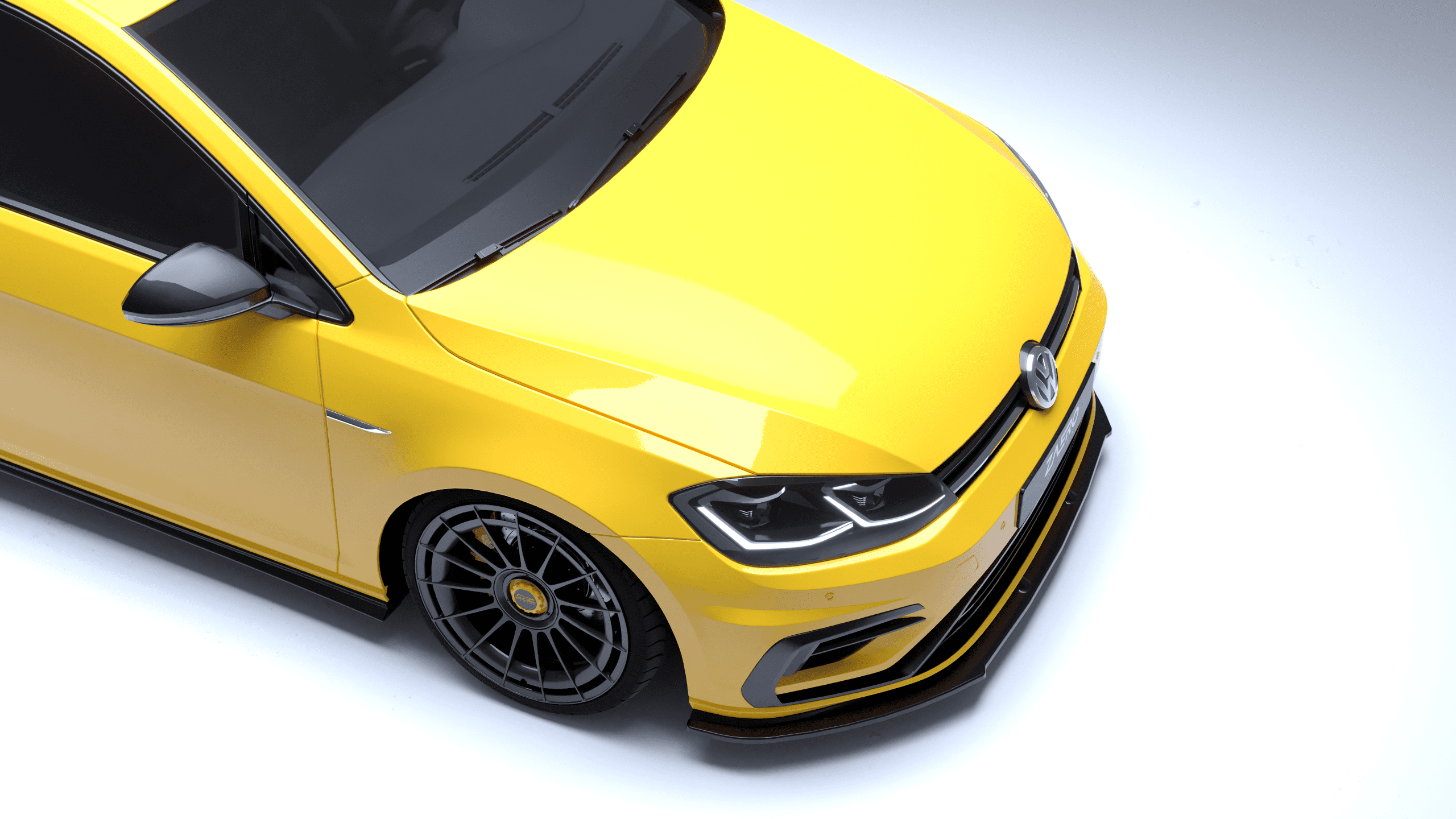 Volkswagen Golf MK7.5 R, Zaero Design EVO-1 etusplitteri-2
