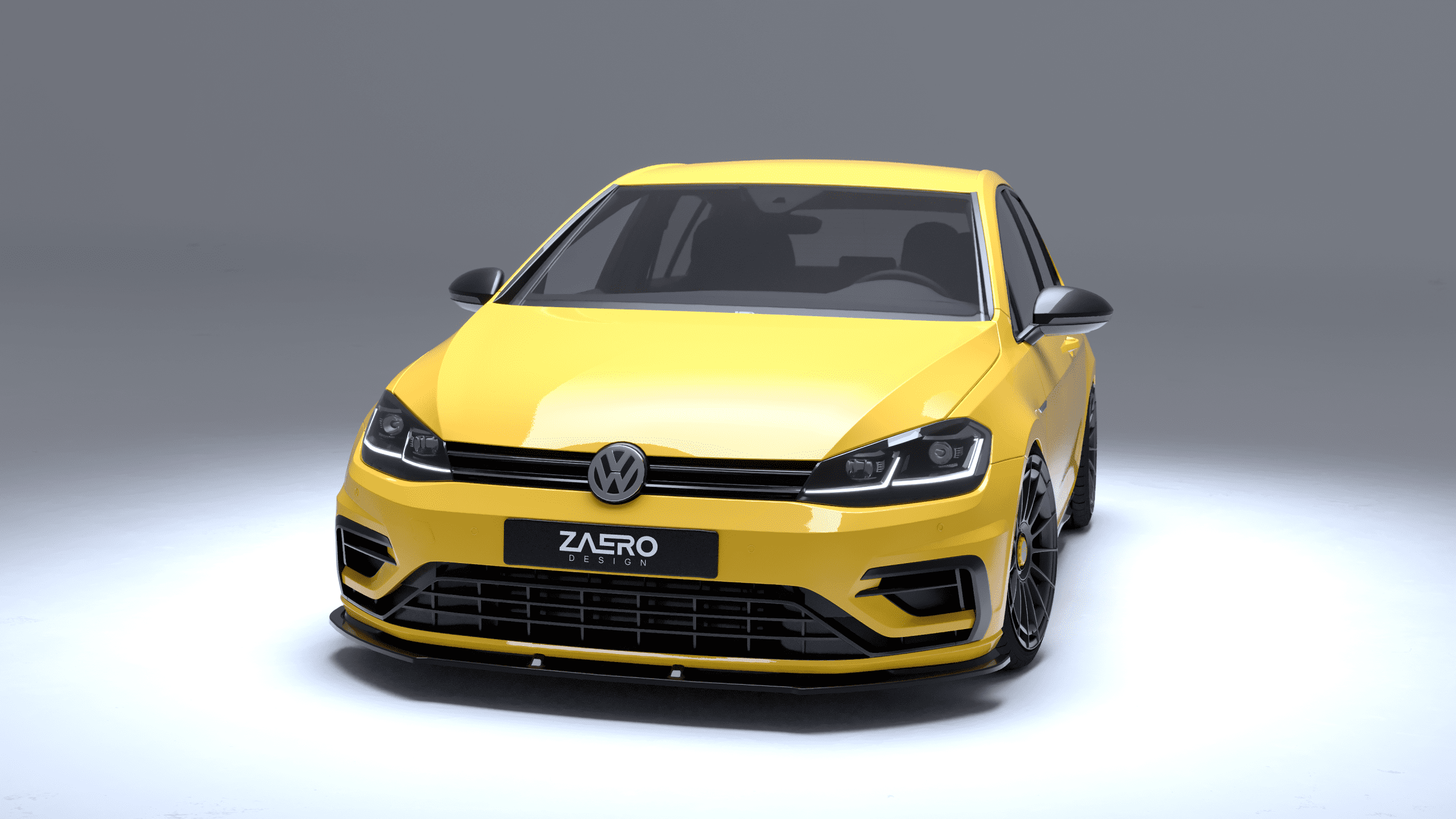 Volkswagen Golf MK7.5 R, Zaero Design EVO-1 etusplitteri-3
