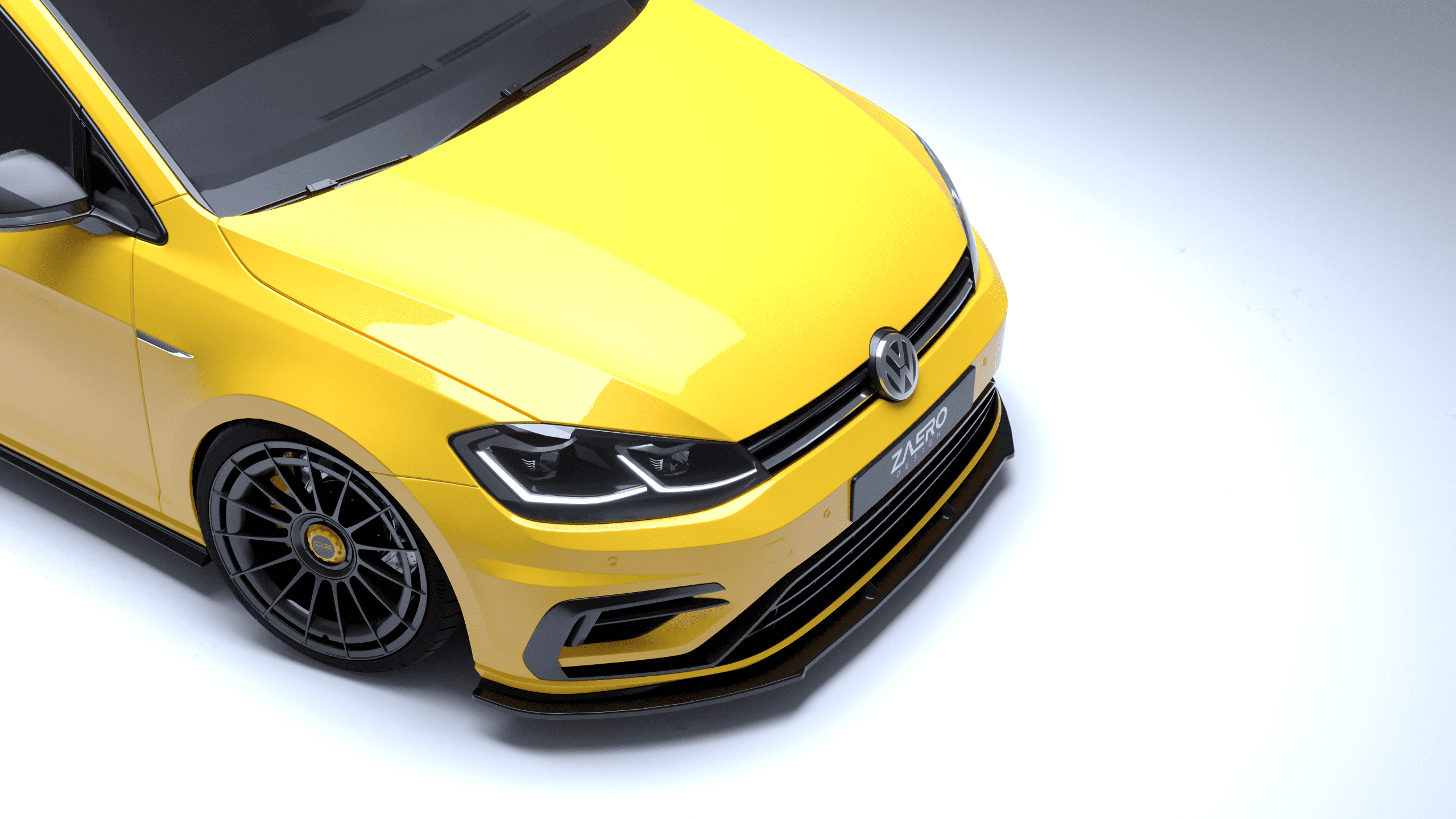Volkswagen Golf MK7.5 R, Zaero Design EVO-1 etusplitteri-6